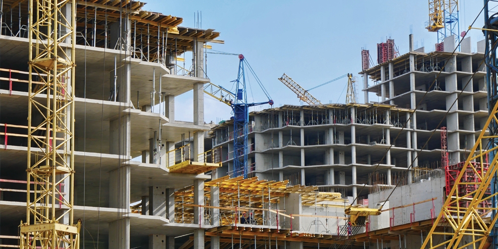 Construction site background